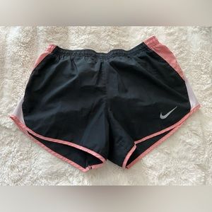 Black and Peach Nike Dri-Fit Athletic Shorts